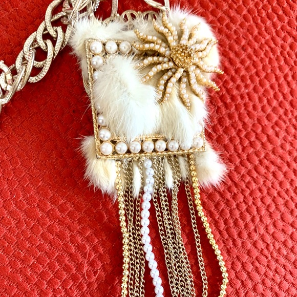 Stunning OOAK Designer Necklace Upcycled Materials - Picture 3 of 8